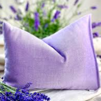 Aromakissen Lavendel & Leinen für Entspannung und Meditation, handgenäht mit getrocknetem Lavendel